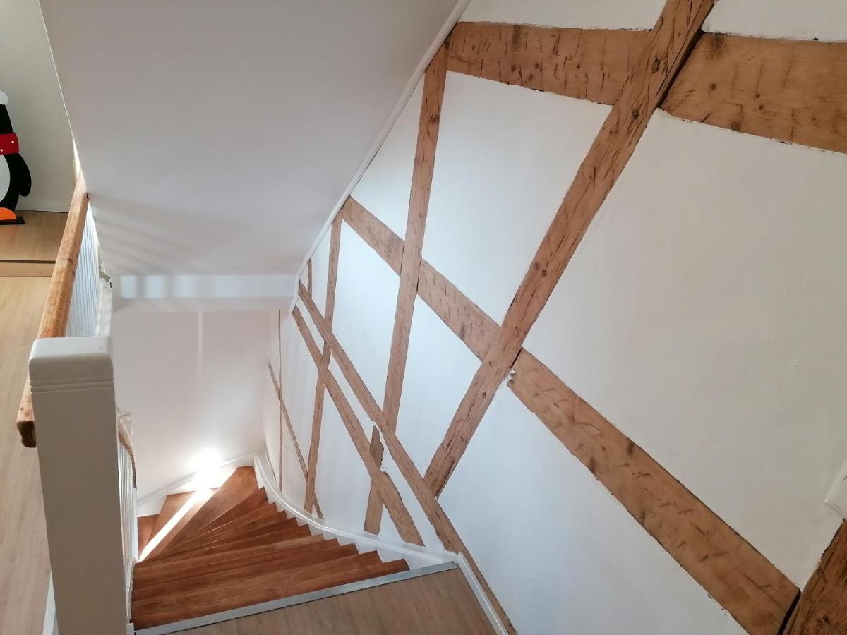 Fewo Im Lehm-Fachwerkhaus Erfurt Mit 3 Einzelnen Schlafzimmern Je Mit Tv Eksteriør bilde